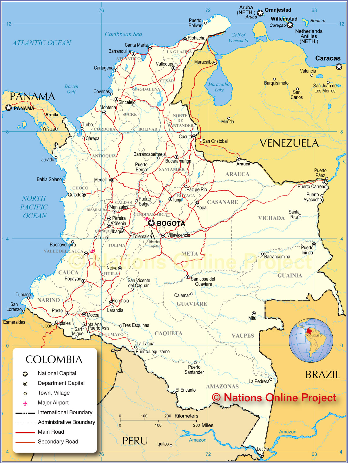 Del Mapa De Colombia