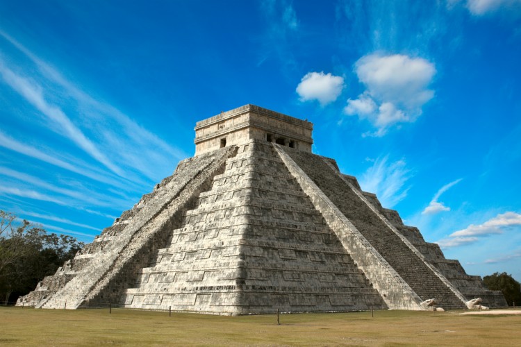 Mayan pyramid in Chichen-Itza, Mexico
