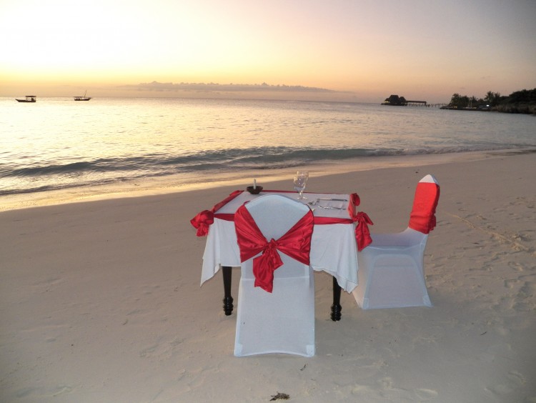 Romantic beach dinner Hideaway, Zanzibar