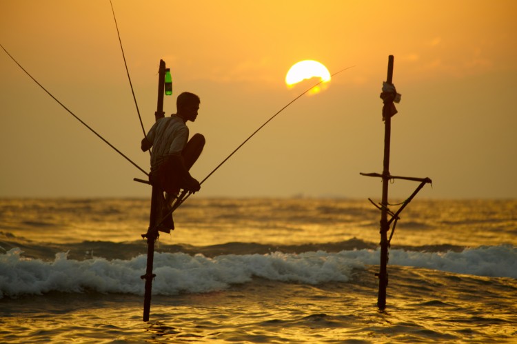 Sri Lanka, south coast - January 06; 2011: traditional sri lanka