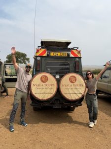 Irene and Carlos on their honeymoon in Kenya and the Maldives.